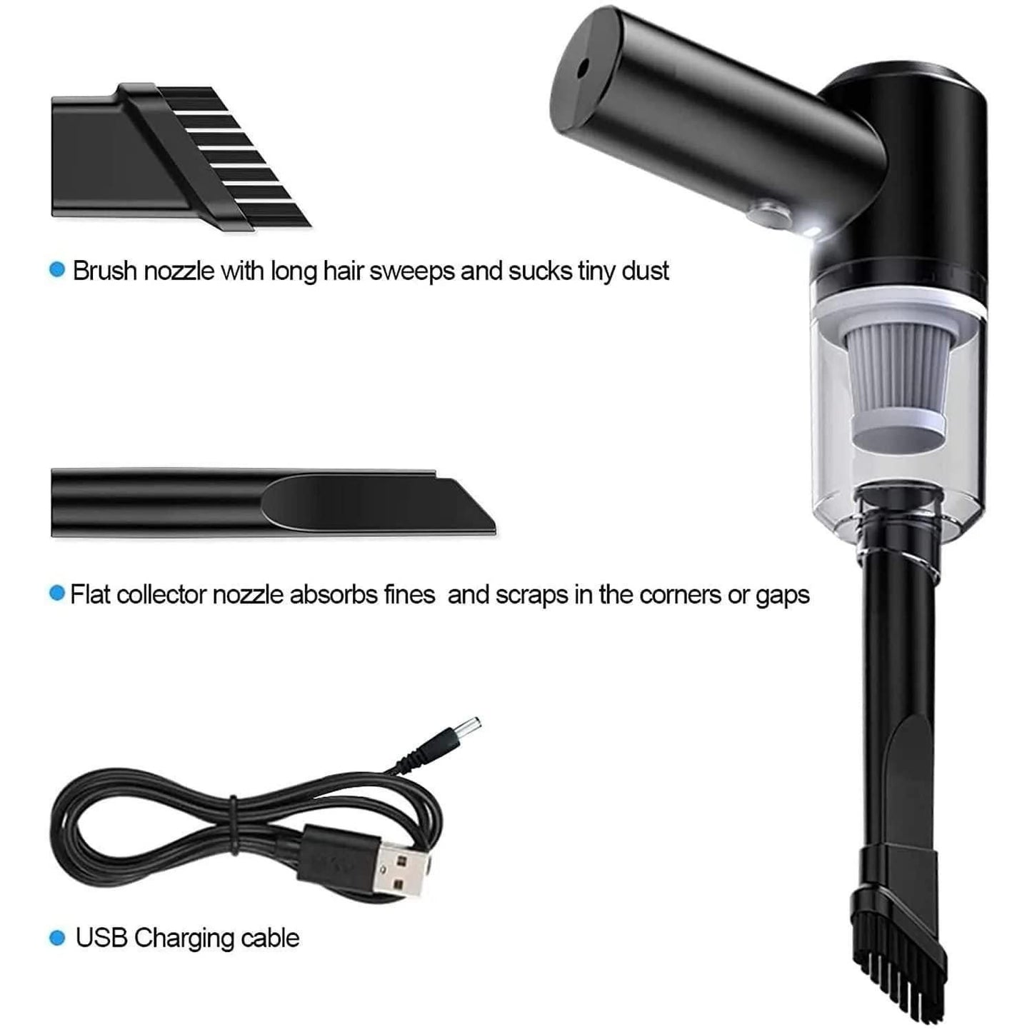 3 In 1 Car Mini Vacuum Cleaner With Blower™